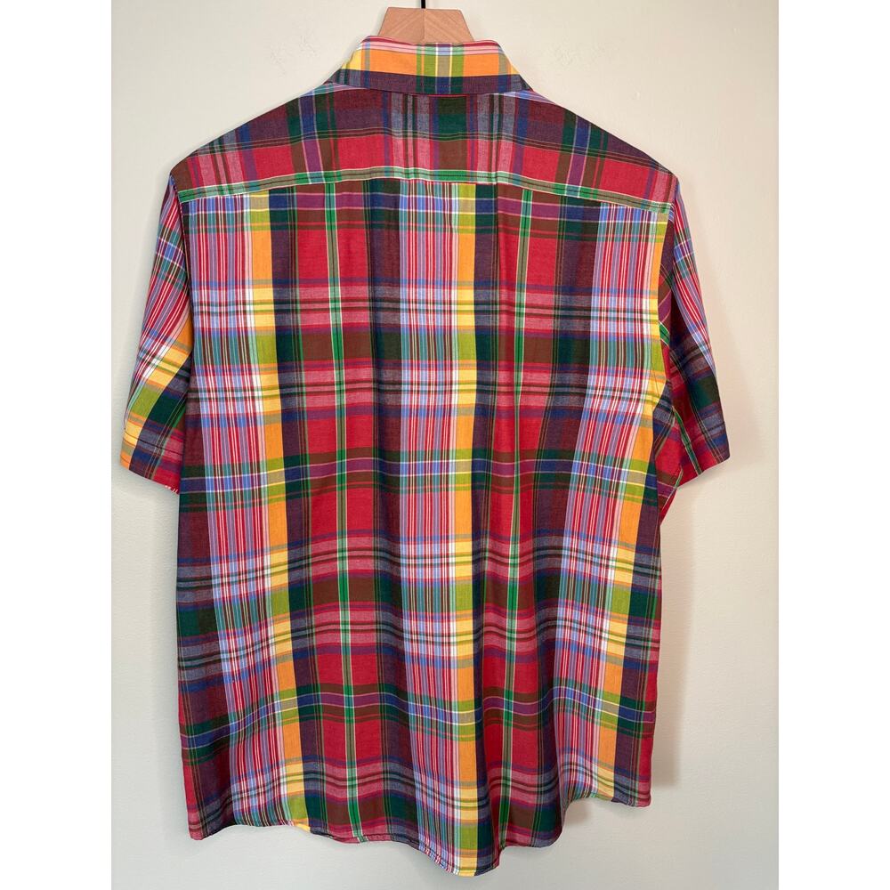 Black Brown 1826 Plaid Button Down Shirt Medium - Picture 3 of 5